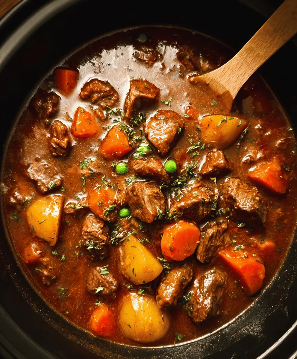 Easy Crock Pot Beef Stew Recipe for Meal Prep