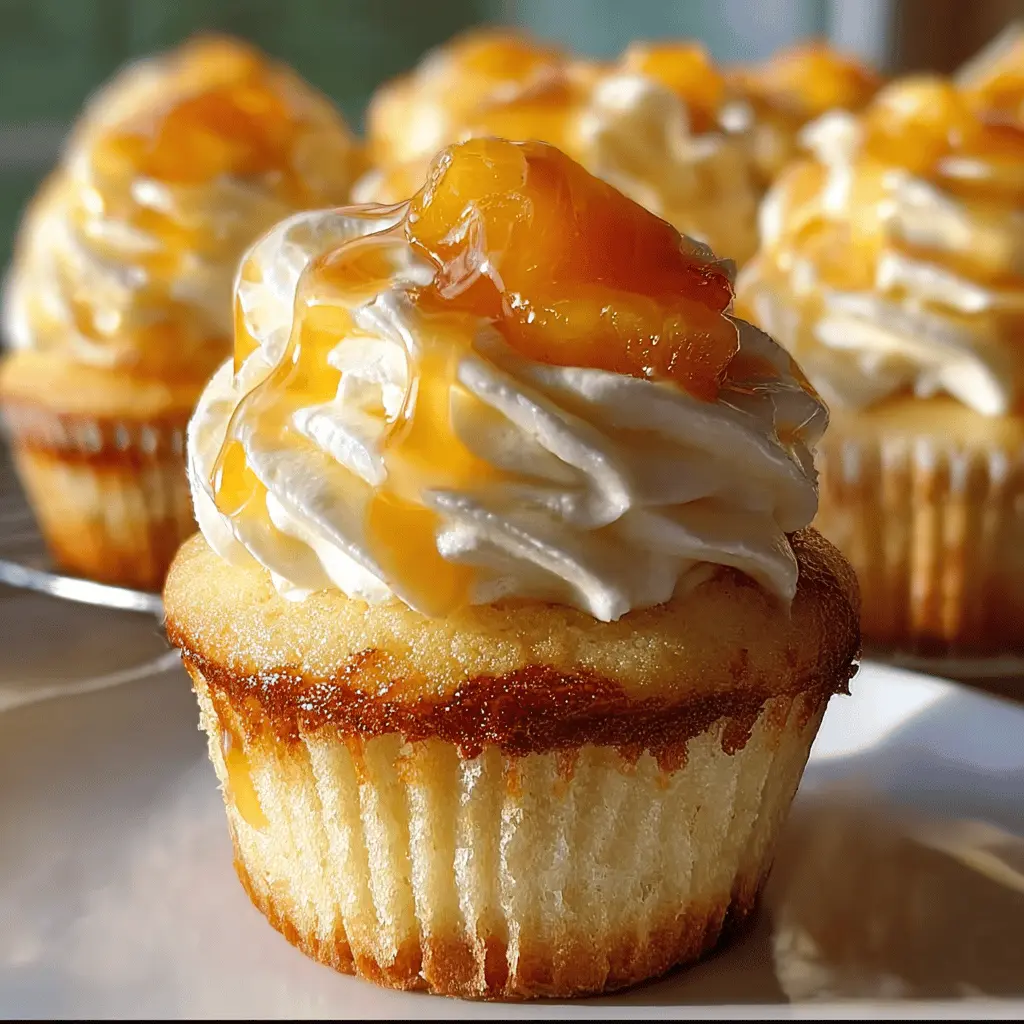 Honey Peach Cream Cheese Cupcakes Recipe