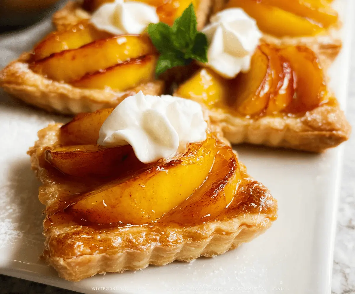 Easy Mini Peach and Cream Cheese Tarts Recipe