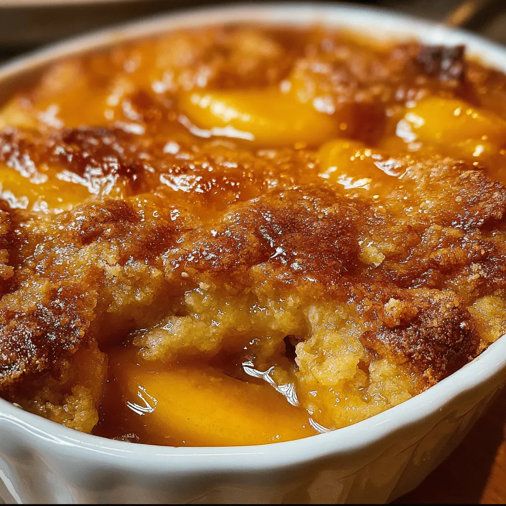 Easy Tennessee Peach Pudding Recipe