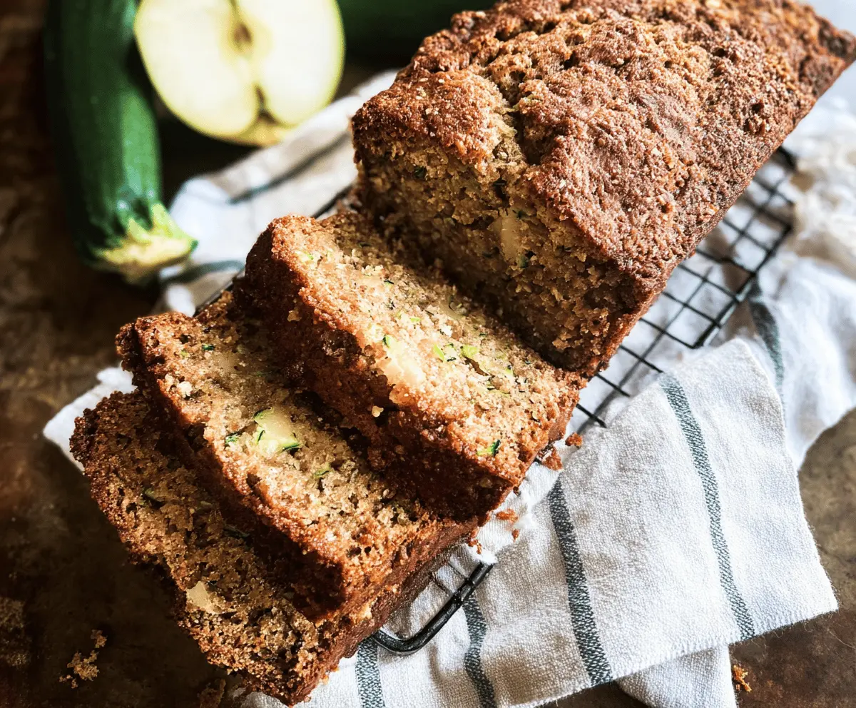 Moist Apple Zucchini Bread Recipe
