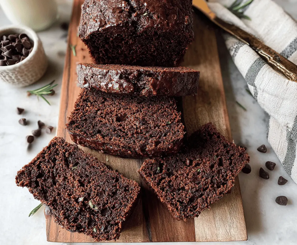 Healthy Chocolate Zucchini Bread Recipe
