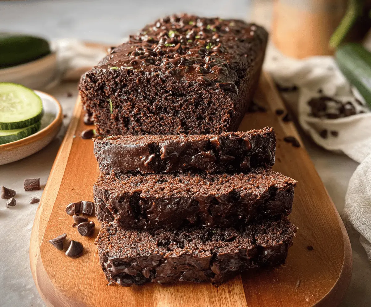 Moist Chocolate Zucchini Bread Recipe