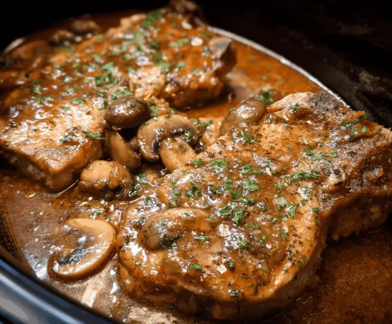 Easy Crock Pot Smothered Pork Chops Recipe