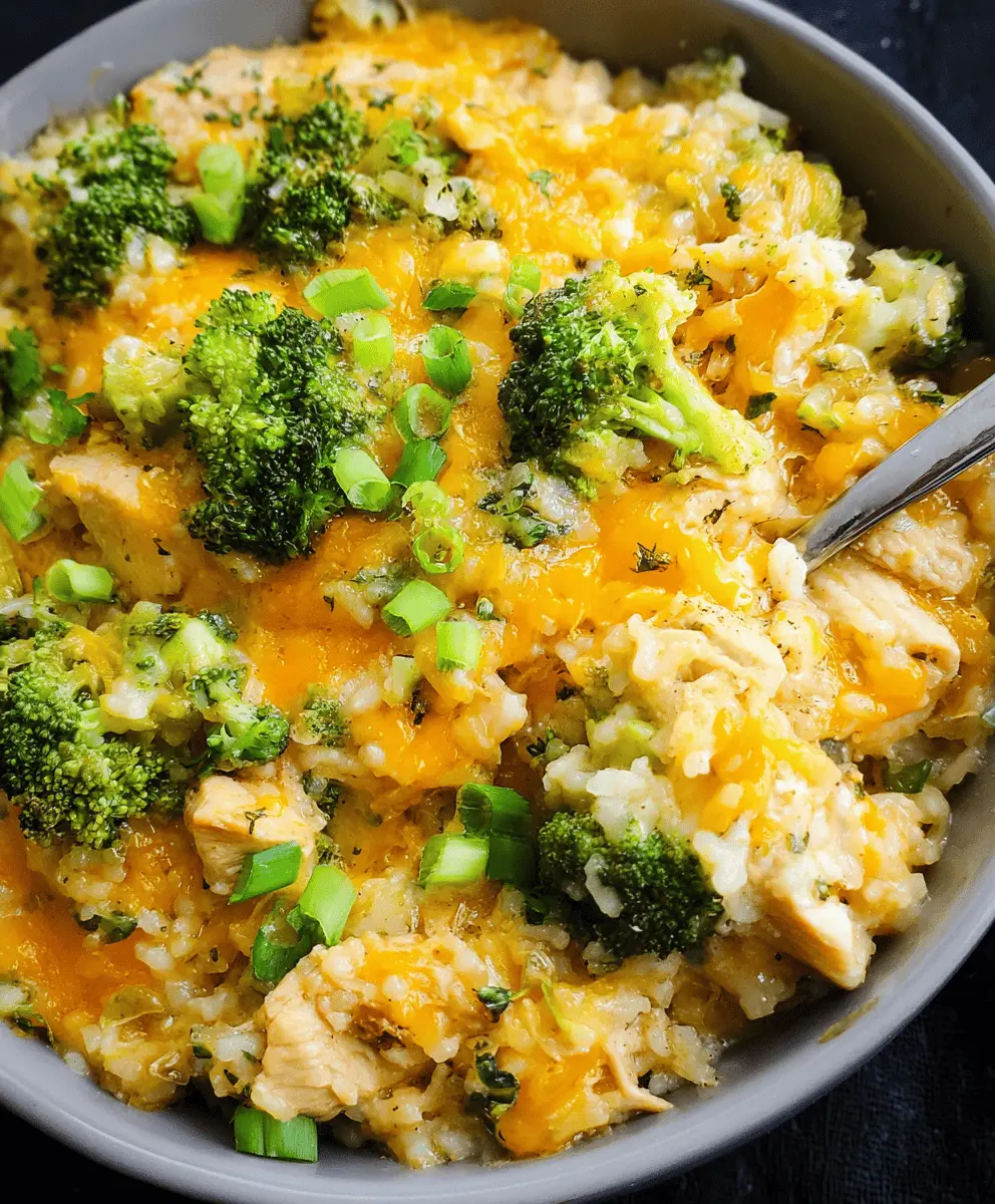 Easy Crockpot Cheesy Chicken Broccoli Rice Recipe