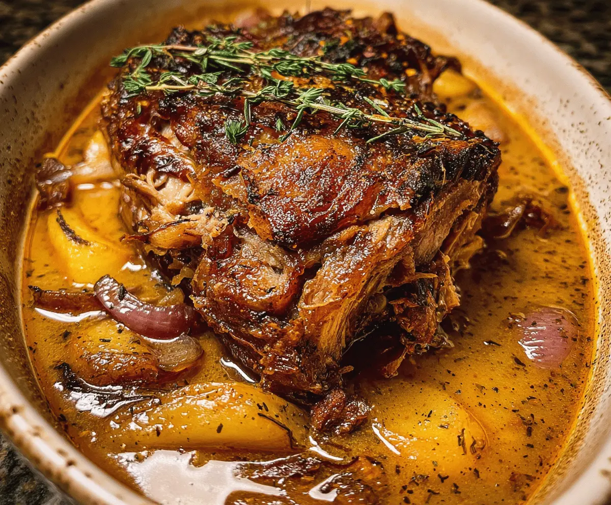 Apple Cider Braised Pork Shoulder Recipe