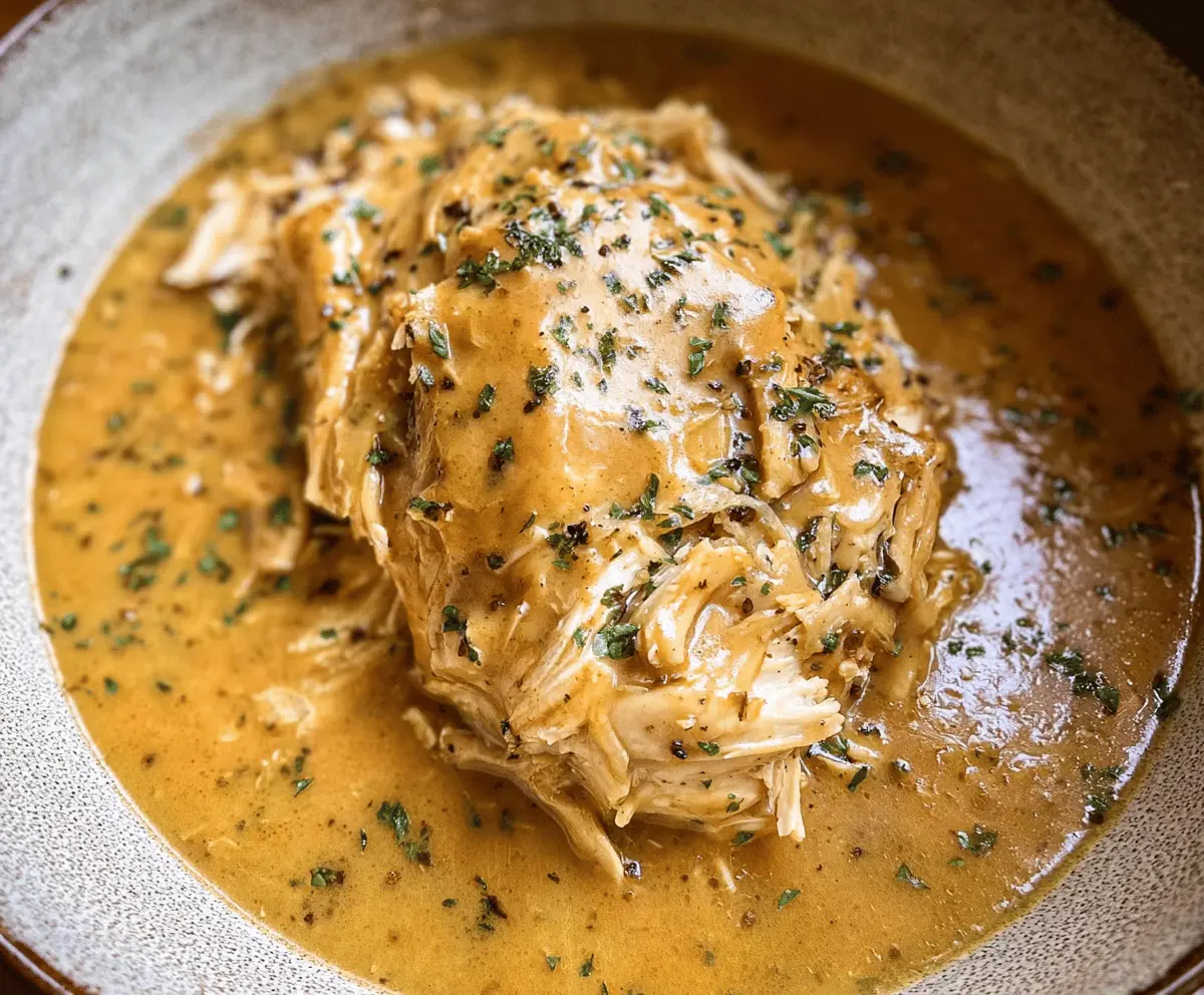 Easy Slow Cooker Chicken and Gravy Recipe