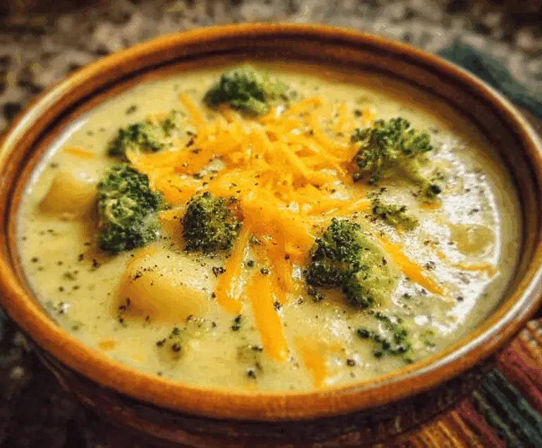 Easy Crock Pot Broccoli Cheddar Potato Soup