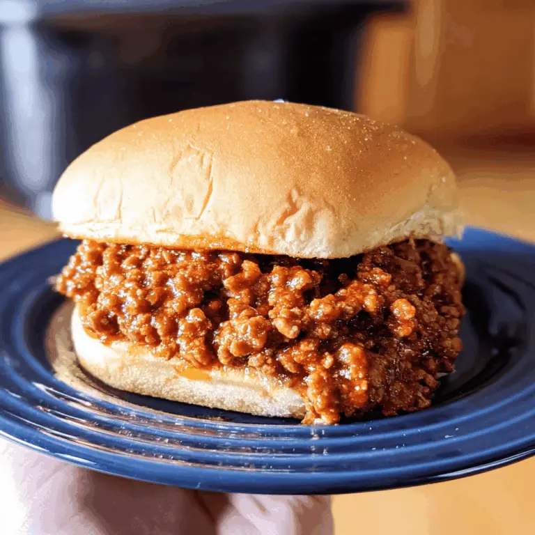 Easy Slow Cooker Sloppy Joes Recipe
