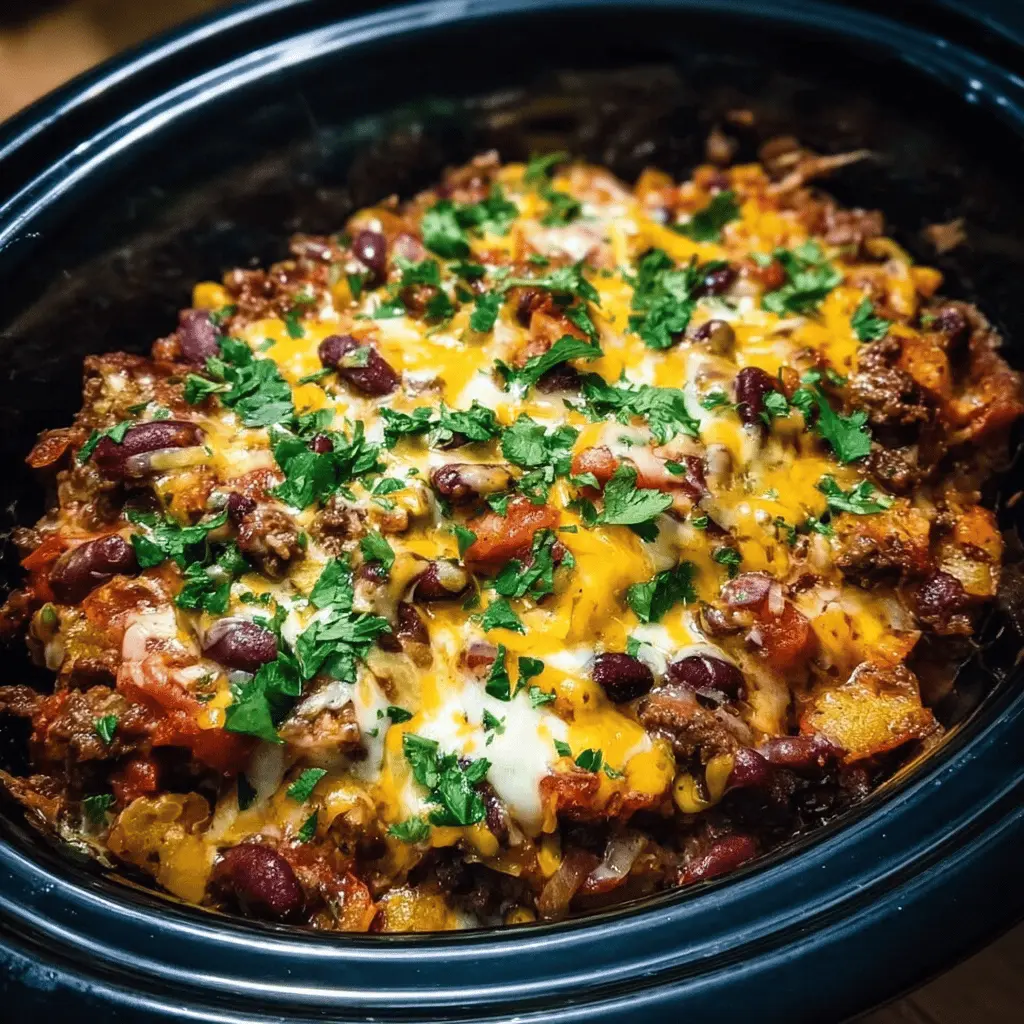 Easy Slow Cooker Cowboy Casserole Recipe