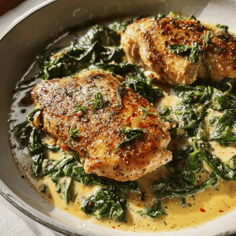 Creamy Chicken Florentine Recipe With Spinach