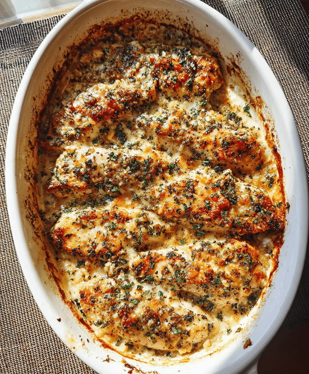 Easy Garlic Parmesan Chicken Bake Recipe