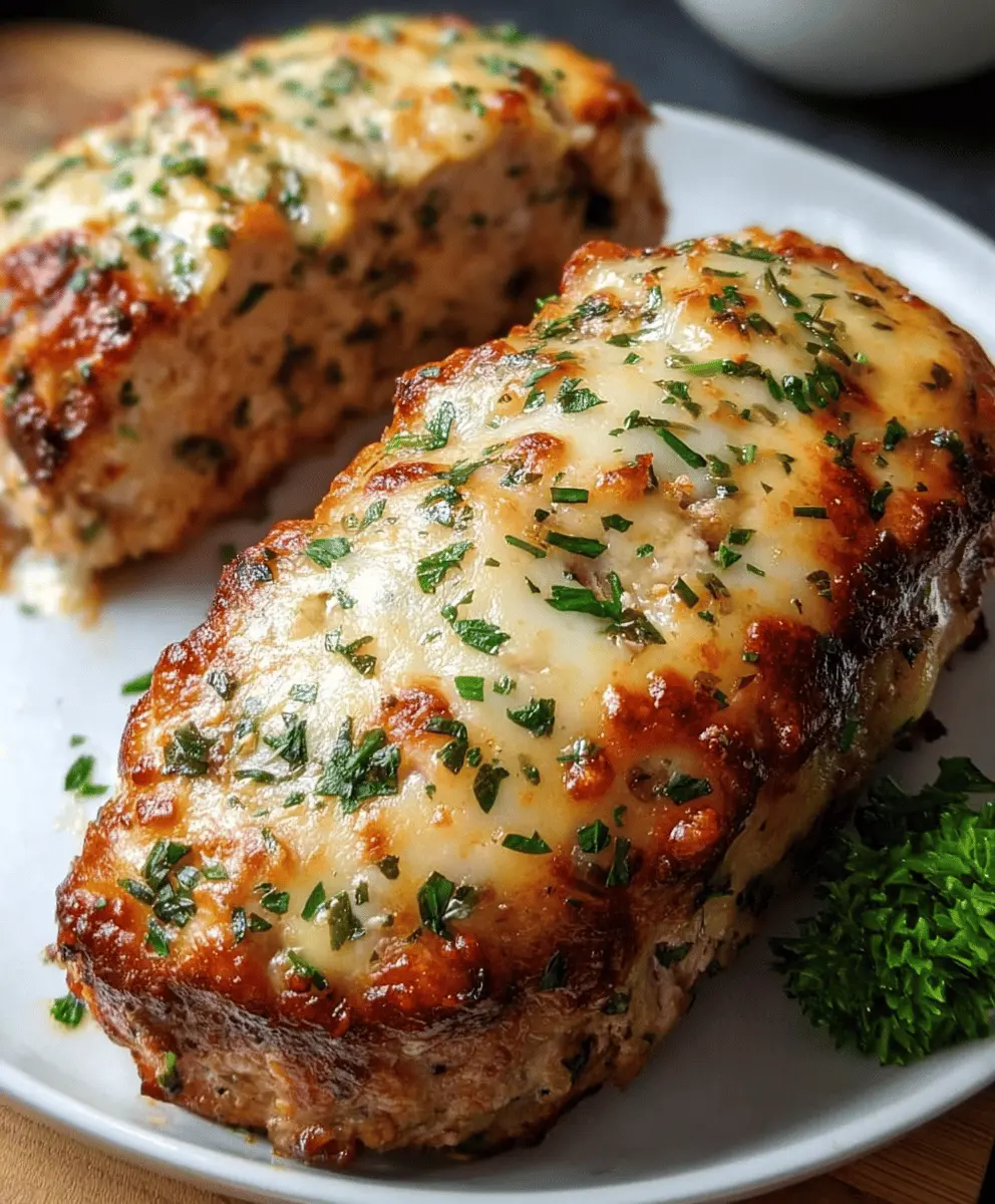 Garlic Parmesan Chicken Meatloaf That Melts in Your Mouth