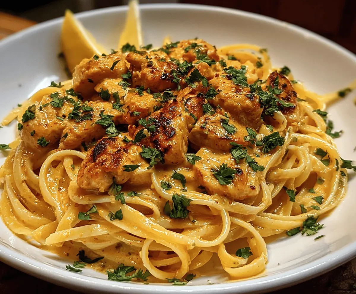 Easy Cowboy Butter Chicken Linguine Recipe