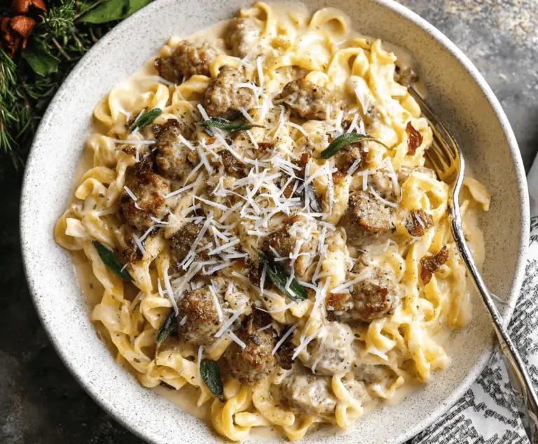 Creamy Sausage Alfredo Recipe