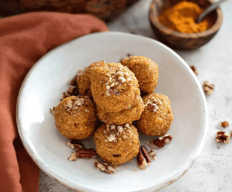 Maple Pecan Pumpkin Protein Balls