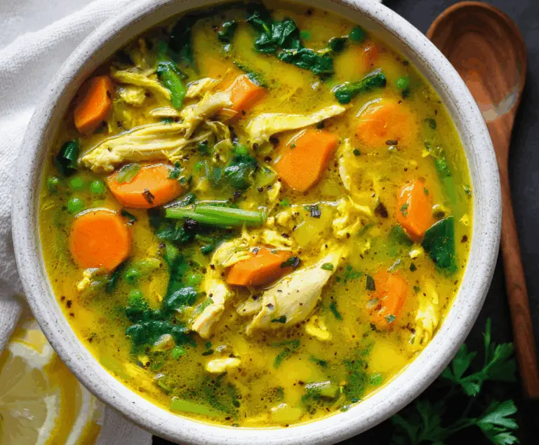 Anti Inflammatory Turmeric Chicken Soup
