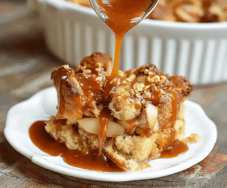Caramel Apple Bread Pudding