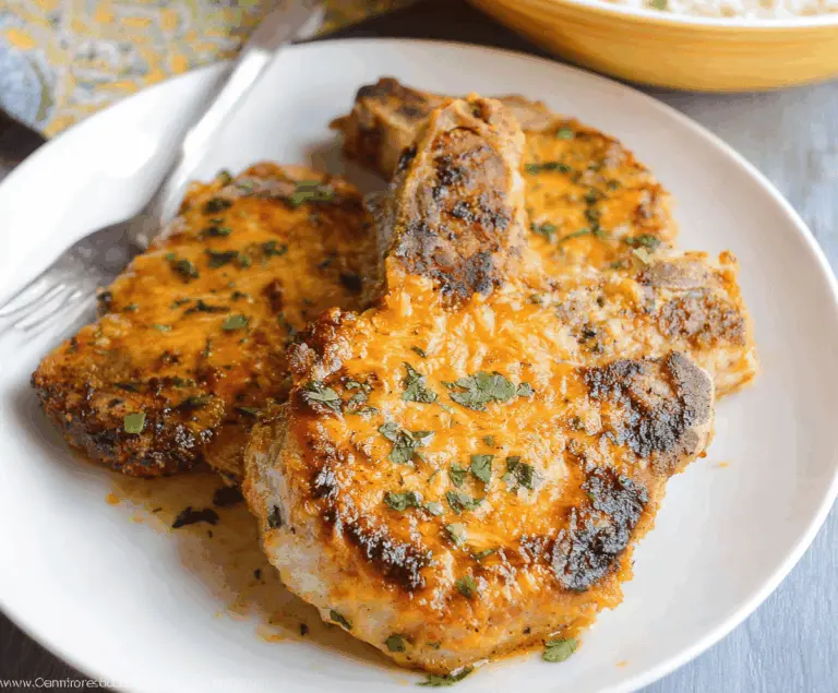 Cheddar Ranch Pork Chops