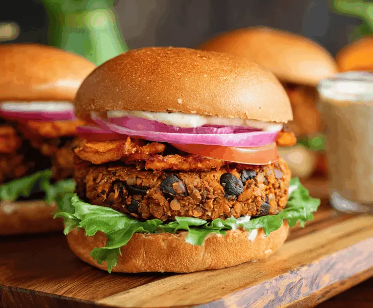 Chipotle Black Bean Sweet Potato Burgers