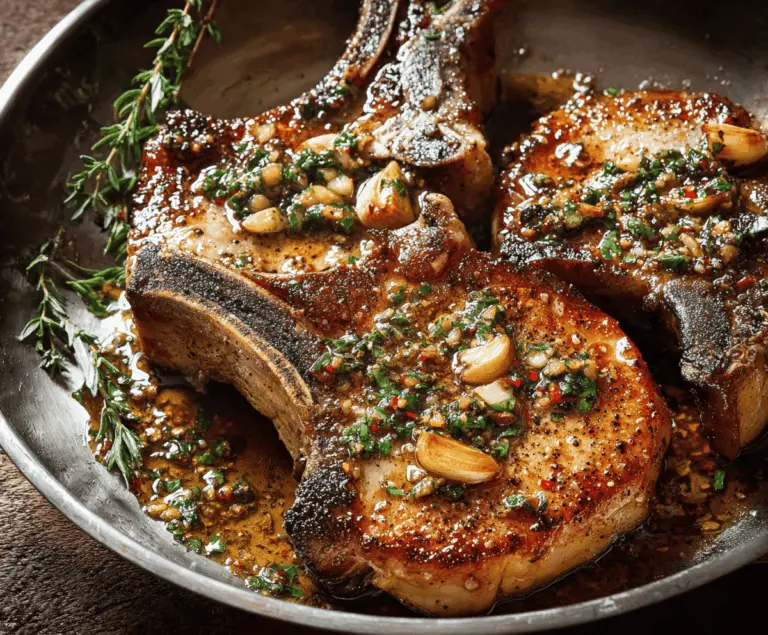 Garlic Butter Pork Chops