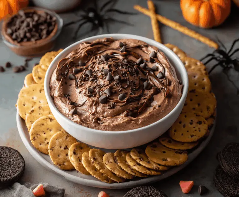 Halloween Brownie Batter Dip