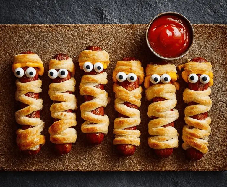 Halloween Mummy Sausages
