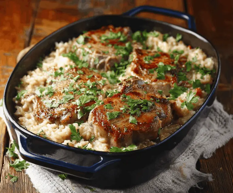 Pork Chops and Rice Casserole