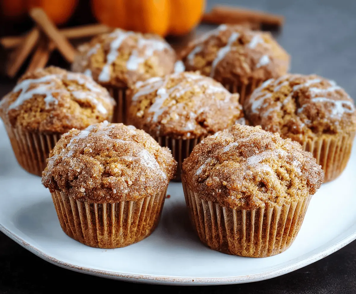 Delicious homemade pumpkin cinnamon muffins with a golden crust and warm spice aroma, perfect for fall breakfast or snack.