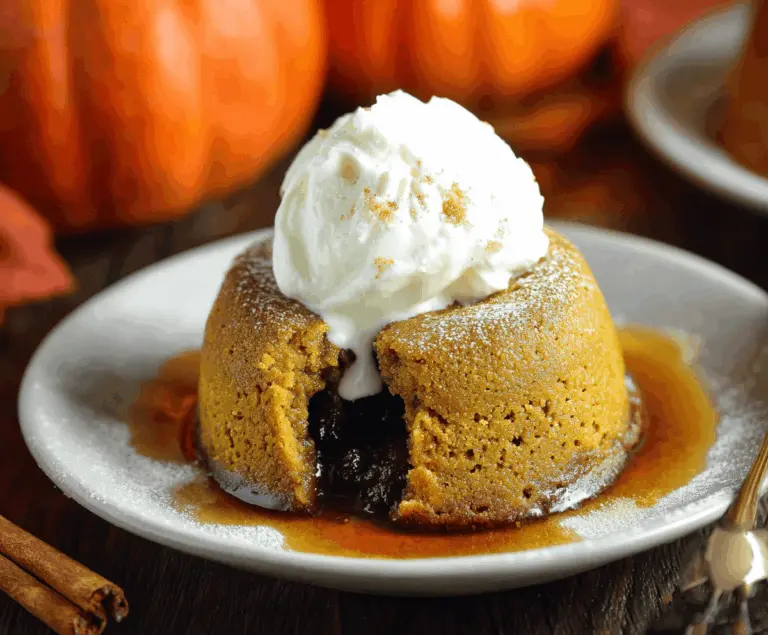 Pumpkin Lava Cake