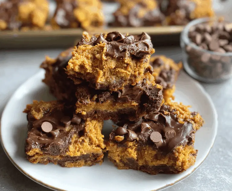 Pumpkin Peanut Butter Bars