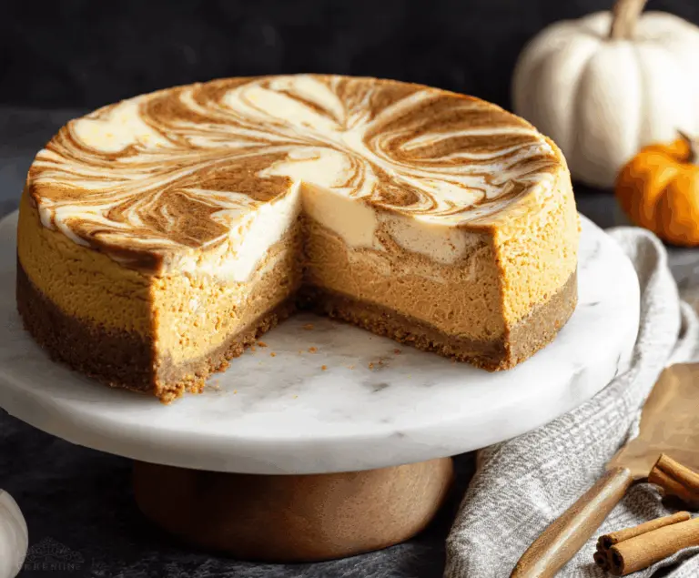 Pumpkin Swirl Cheesecake