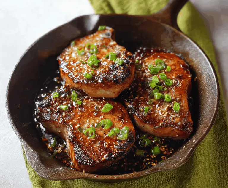 Soy Garlic Pork Chops