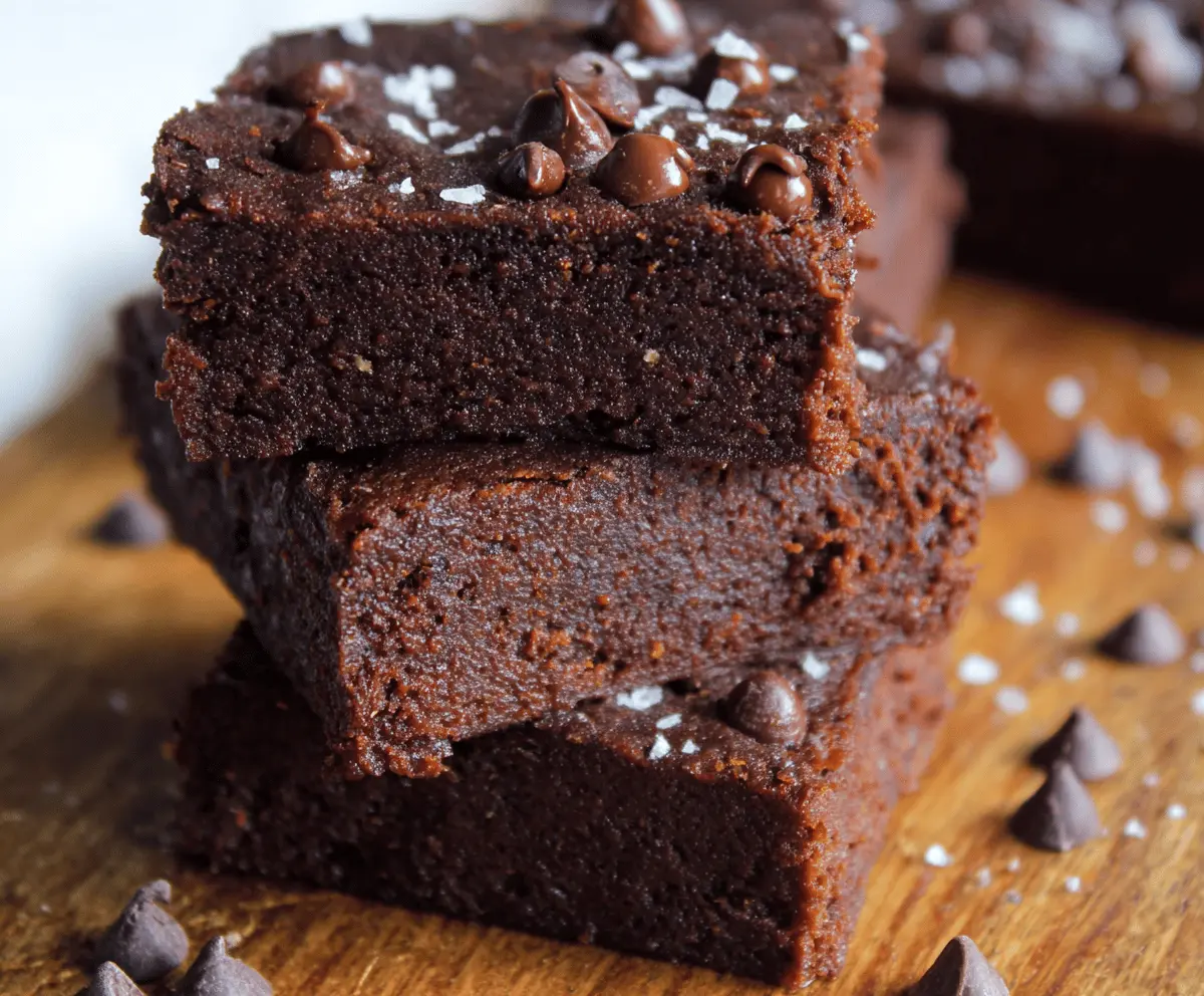 Delicious homemade sweet potato chocolate brownies with a rich, fudgy texture and a moist, flavorful crumb.