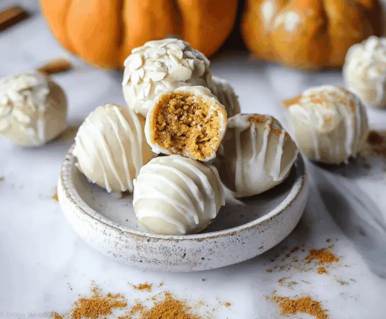 White Chocolate Pumpkin Protein Balls