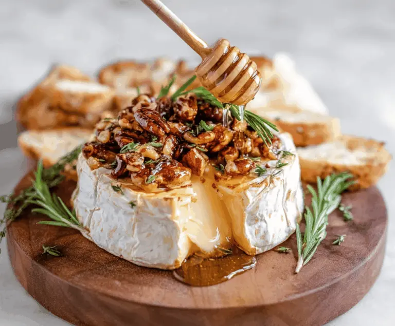 Baked Brie With Honey And Nuts