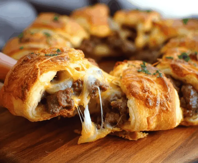 Beef And Cheese Crescent Ring Bites