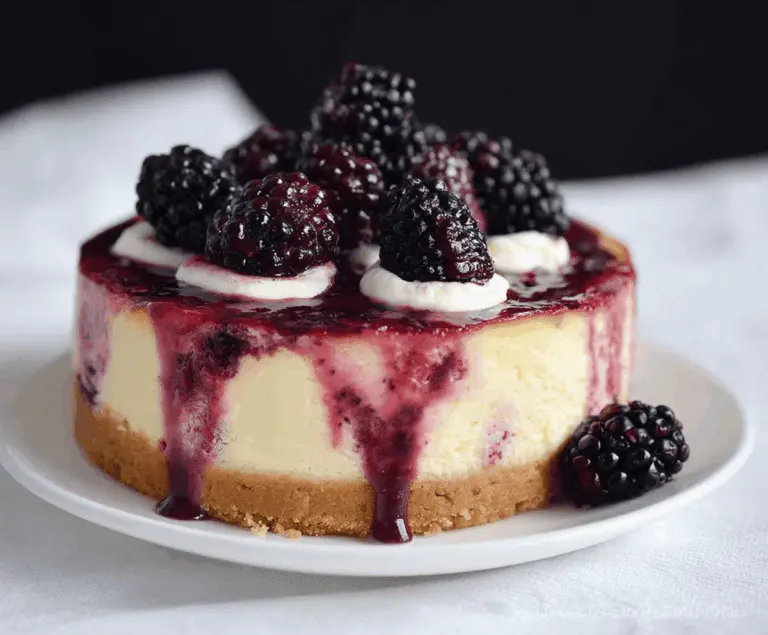 Blackberry Raspberry Cheesecake