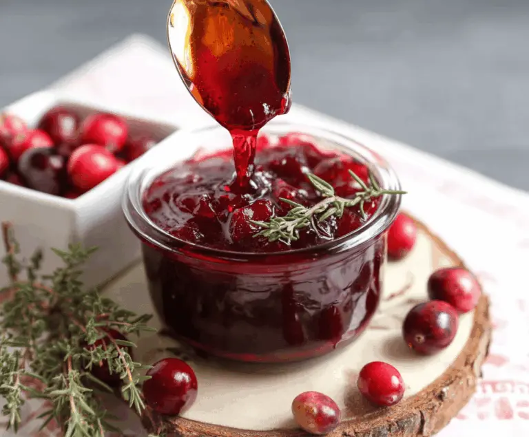 Brown Sugar Honey Cranberry Sauce