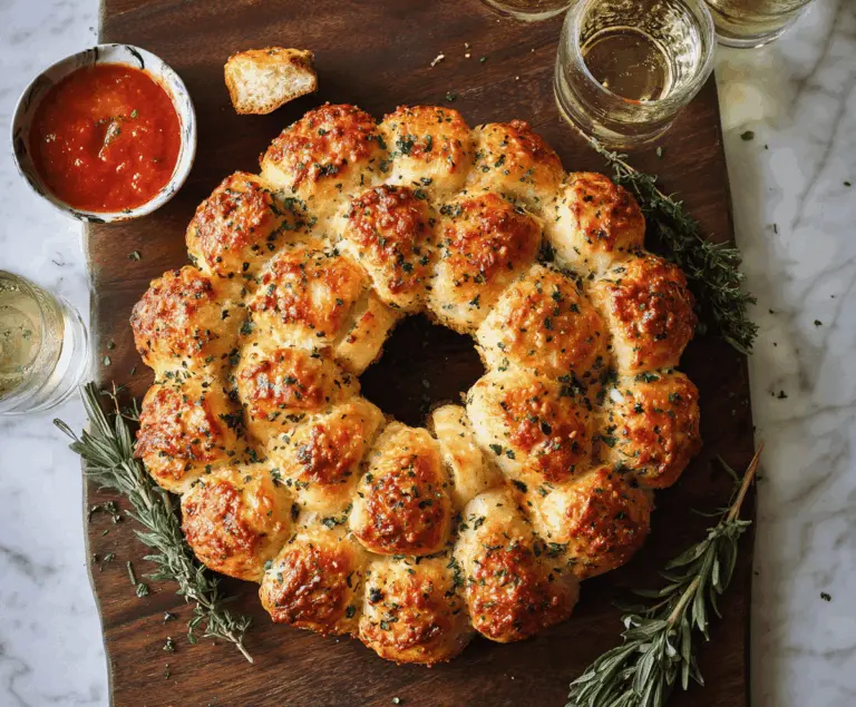 Cheesy Garlic Pull-Apart Wreath