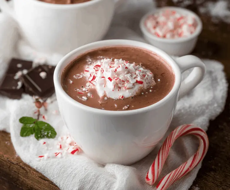 Christmas Peppermint Hot Chocolate