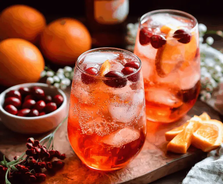 Cranberry Aperol Spritz