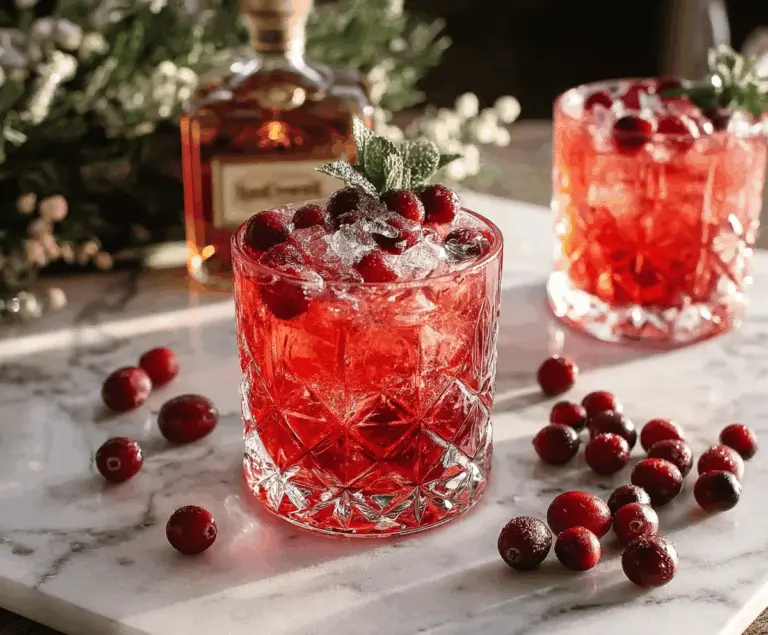 Cranberry Bourbon Smash