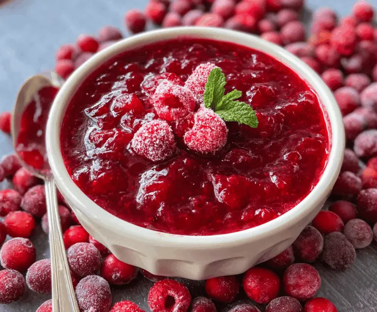 Cranberry Raspberry Sauce
