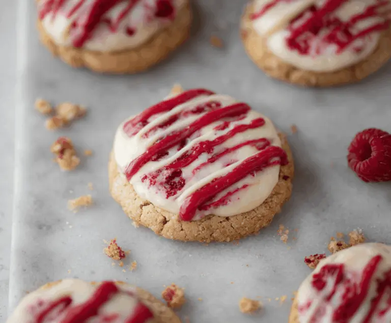 Crumbl Raspberry Cheesecake Cookies