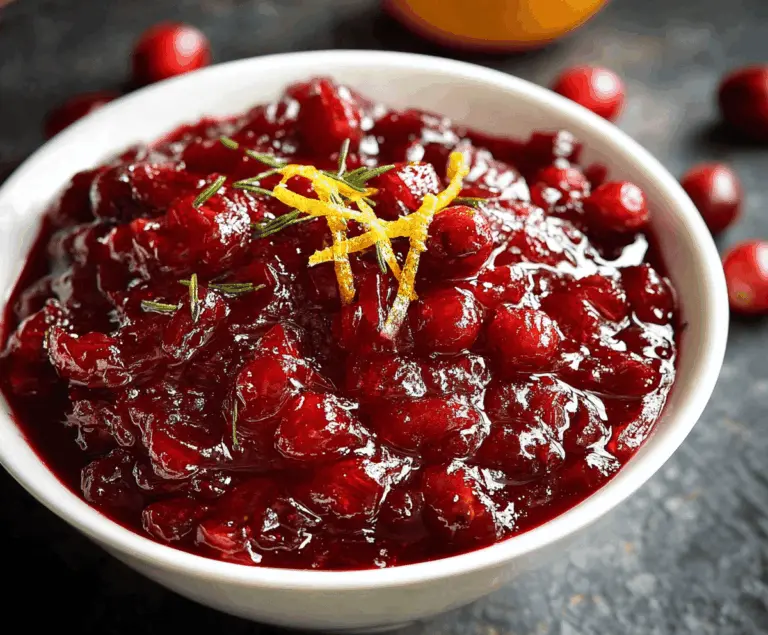 Grand Marnier Cranberry Sauce