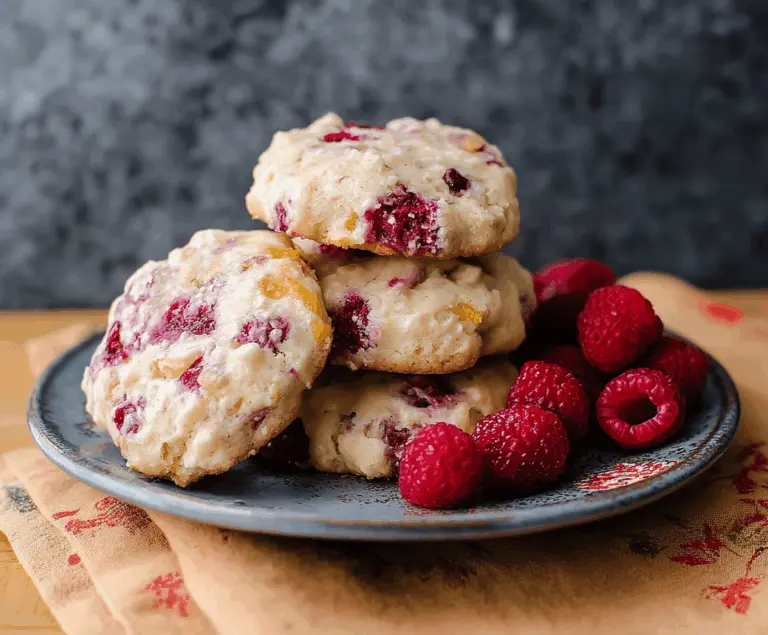 Greek Yogurt Raspberry Cookies