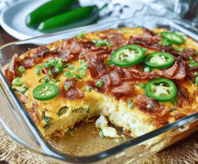 Jalapeño Popper Breakfast Casserole