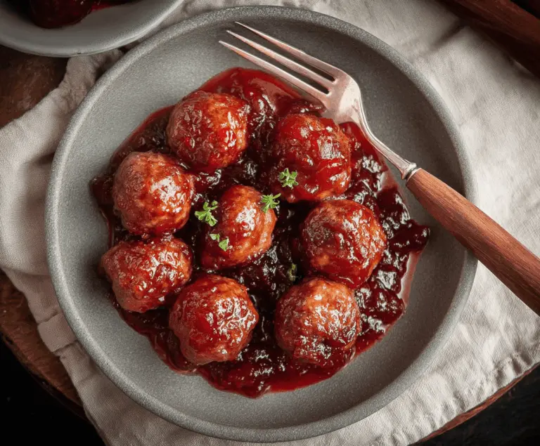 Meatballs In Cranberry Sauce