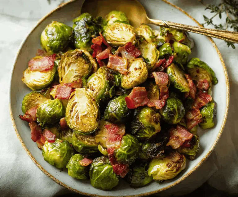 Roasted Brussels Sprouts With Bacon